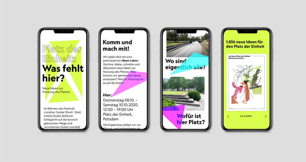Platz der Einheit – Was fehlt hier? Website